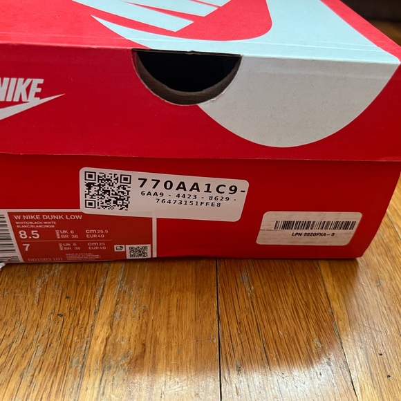 Nike Dunk Low Retro White Black Panda Wmns DD1503-101 W8.5 Womens 8.5 M7 - Picture 7 of 11